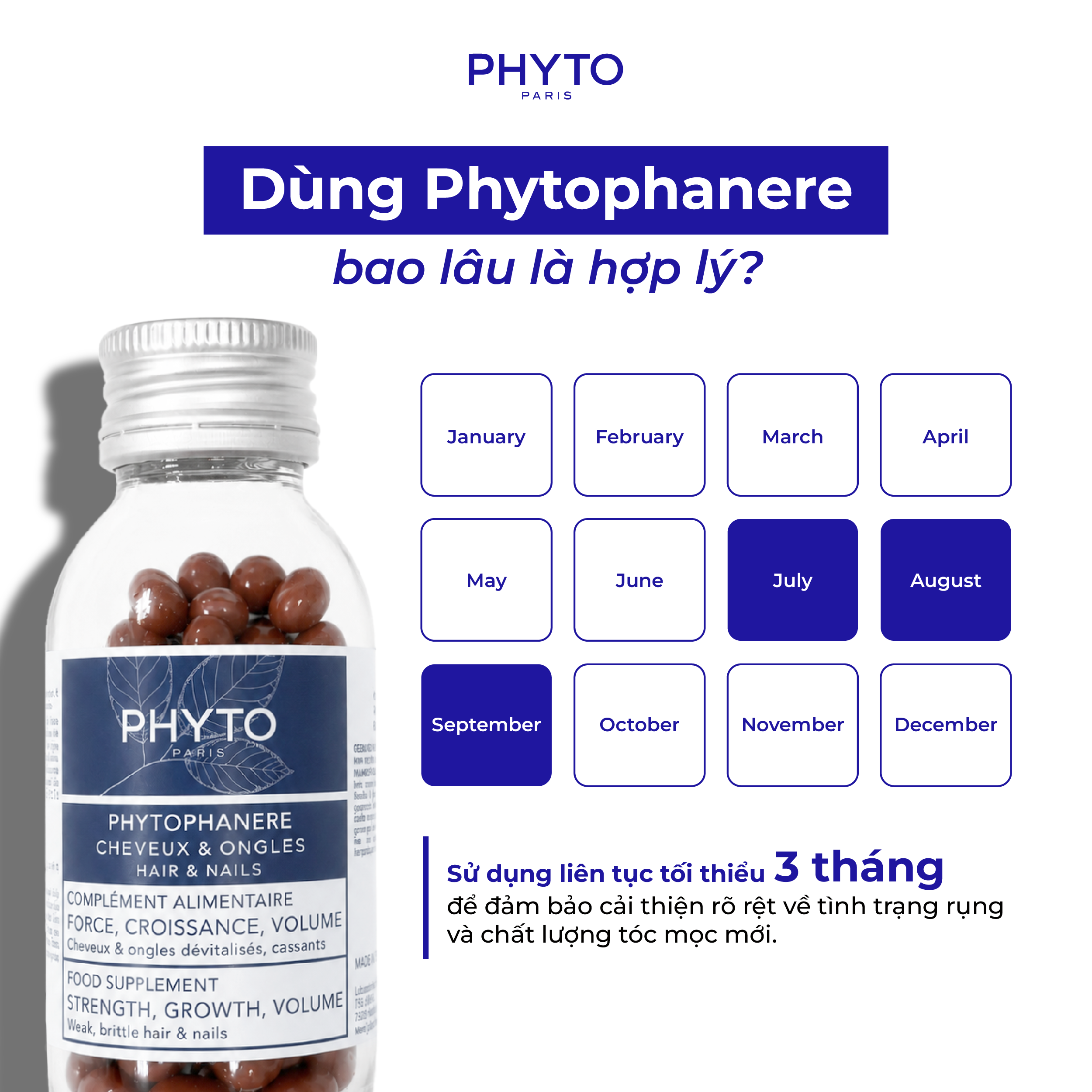 Dùng Phyto Phanere bao lâu là hợp lý?