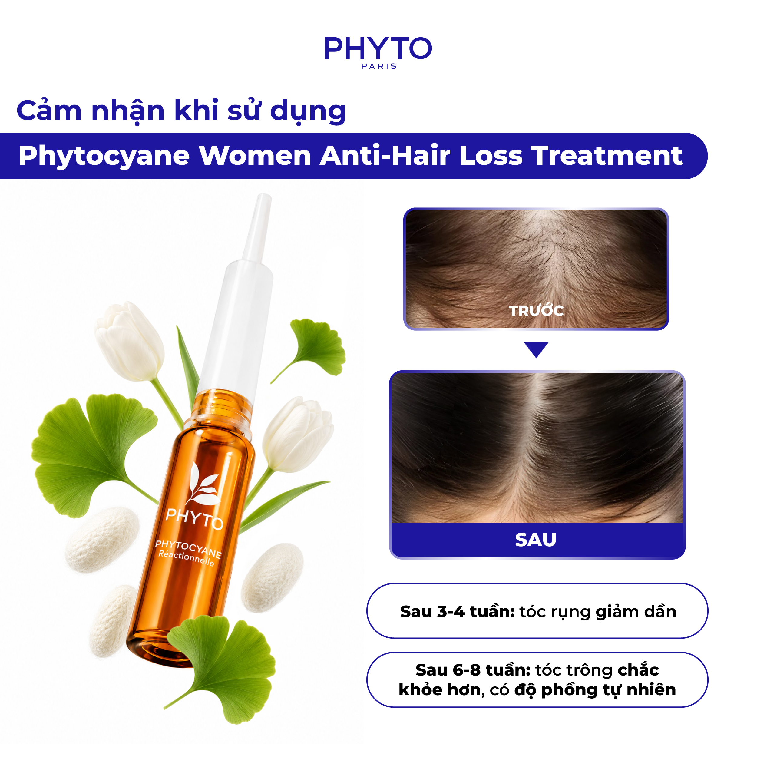 Cảm nhận khi sử dụng Phytocyane Women Anti-Hair Loss Treatment