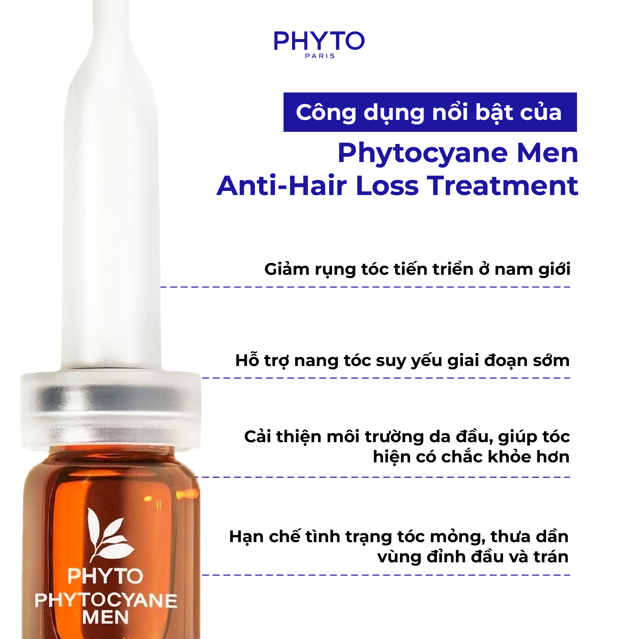 Công dụng nổi bật của Phytocyane Men Anti-Hair Loss Treatment
