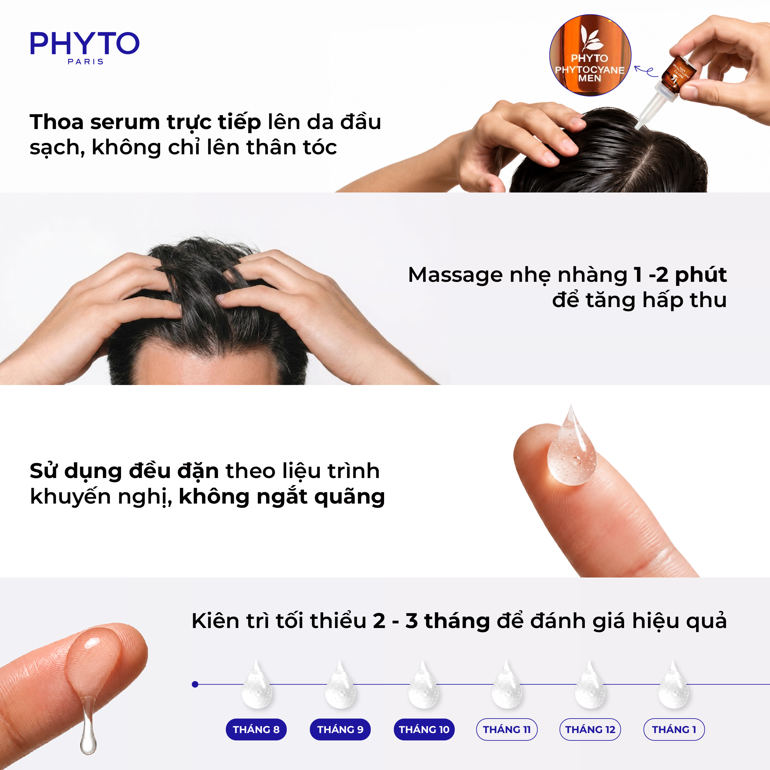 Nam giới nên dùng serum trị rụng tóc như thế nào cho đúng?