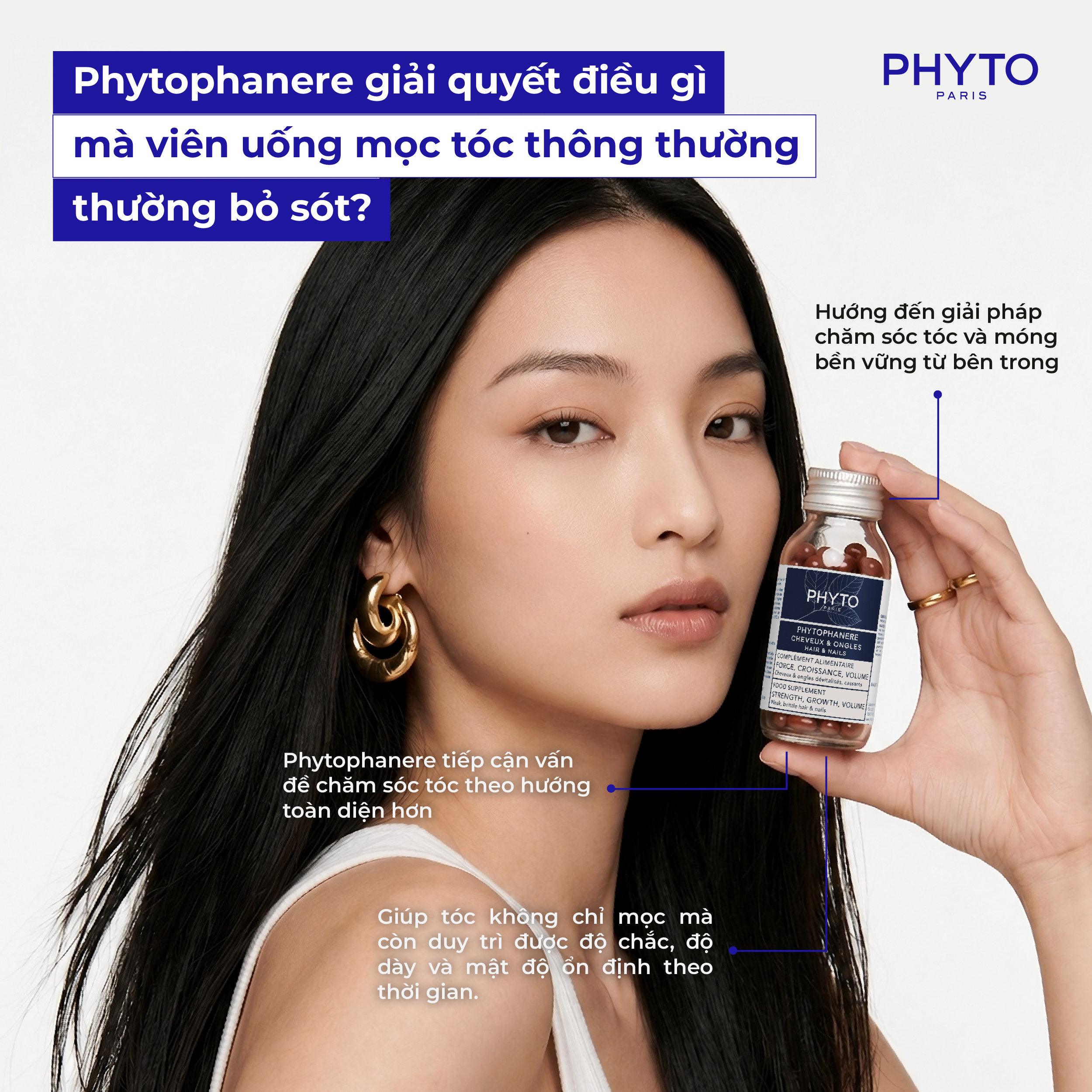cong thuc Phyto Phanere voi dau thuc vat vitamin khoang chat va chat chong oxy hoa