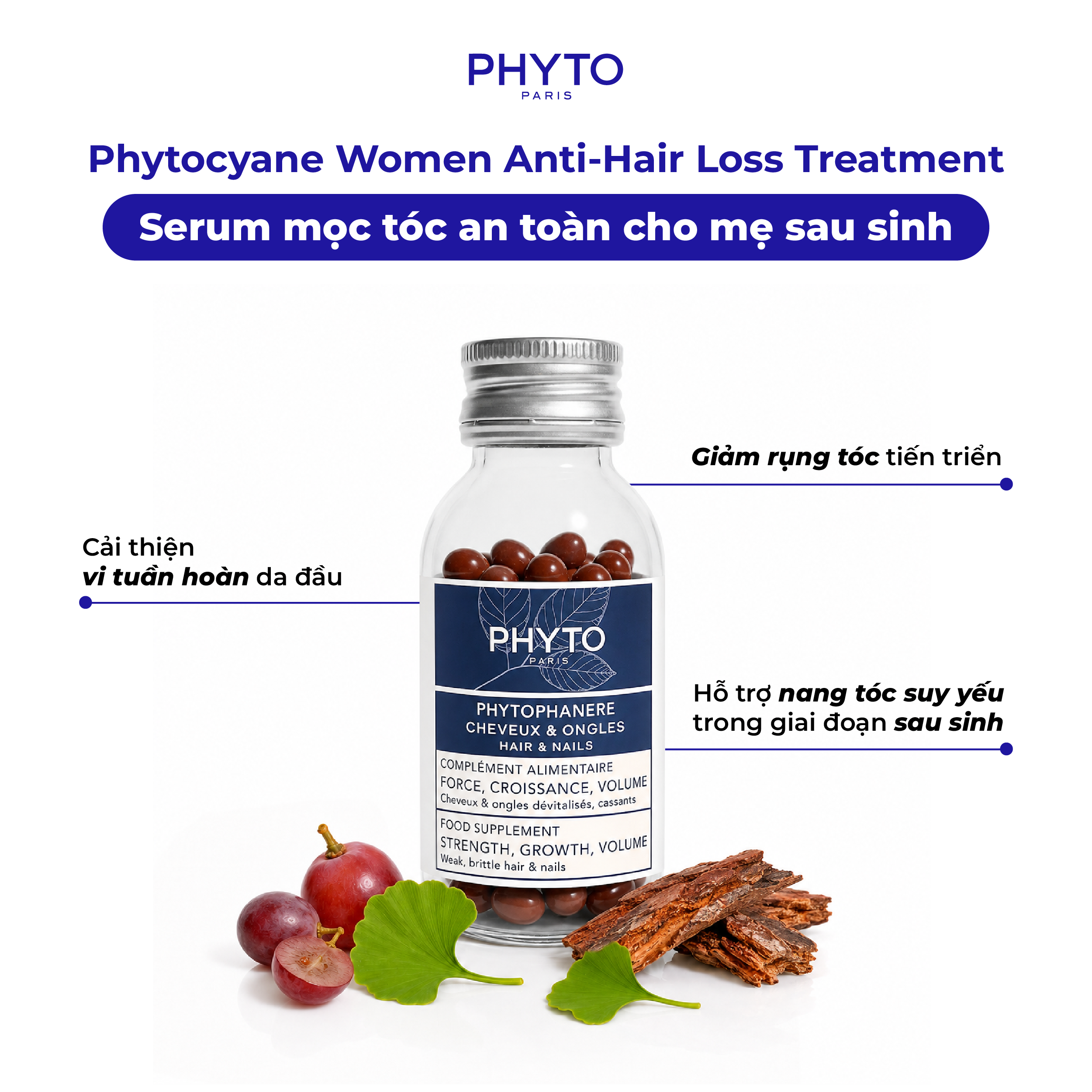 Phytocyane Women Anti-Hair Loss Treatment - Serum chăm sóc tóc cho phụ nữ sau sinh
