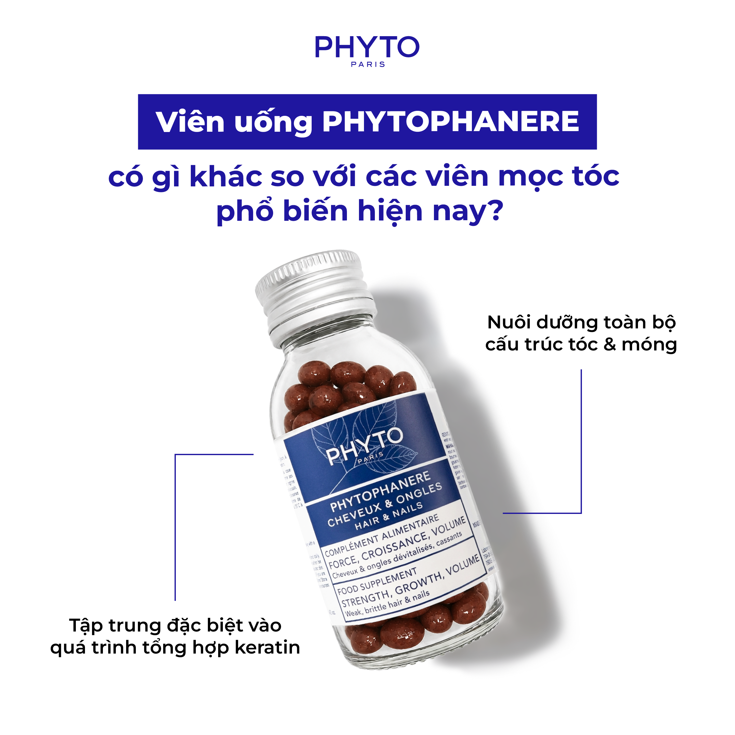 Viên uống Phyto Phanere có gì khác so với các viên mọc tóc phổ biến hiện nay?